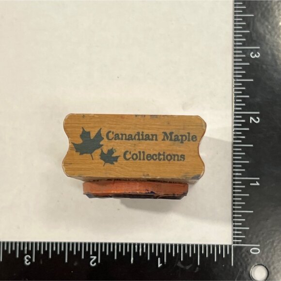 Rubber Stamp Vampire Design Canadian Maple Collections Bat Dracula Halloween - Picture 3 of 6